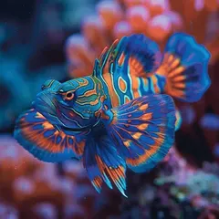 Photo of a real mandarinfish