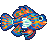 Pixel-art mandarinfish